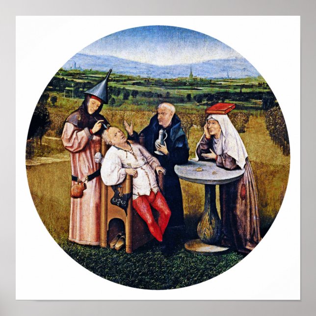 Hieronymous Bosch - Extracting Stone of Madness Poster (Front)