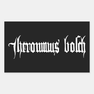 Hieronymus Bosch signature autograph painter medie Sticker