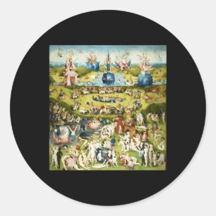Hieronymus Bosch The Garden Of Ehly Delights Classic Round Sticker