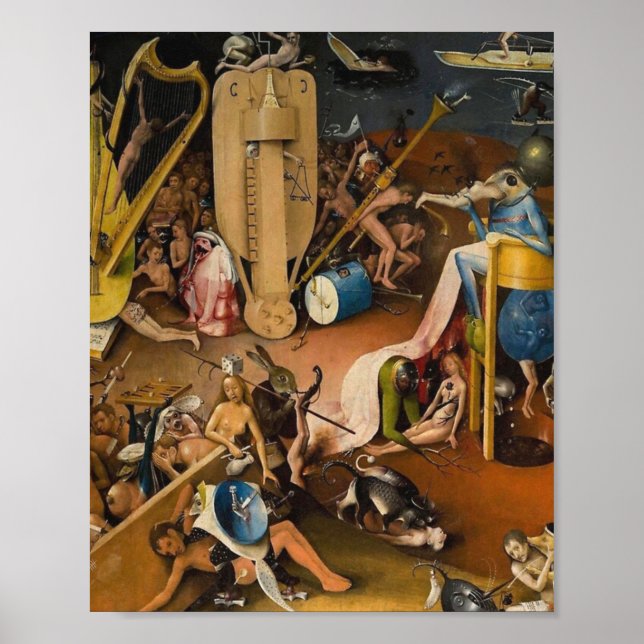 Hieronymus Bosch-The Garden of Hell Poster (Front)