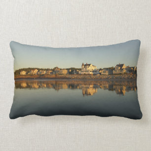 Higgins Beach Bayview Early Morning Reflection Lumbar Pillow