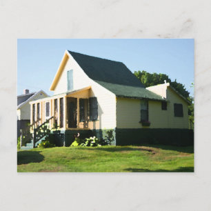 Higgins Beach Chalet Vintage Carte postale Matin S