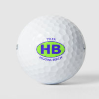 Higgins Beach Oval Blue Green Personalized