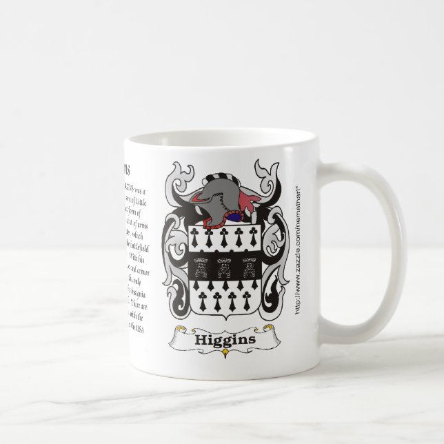 Higgins Family Coat of Arms mug (Right)