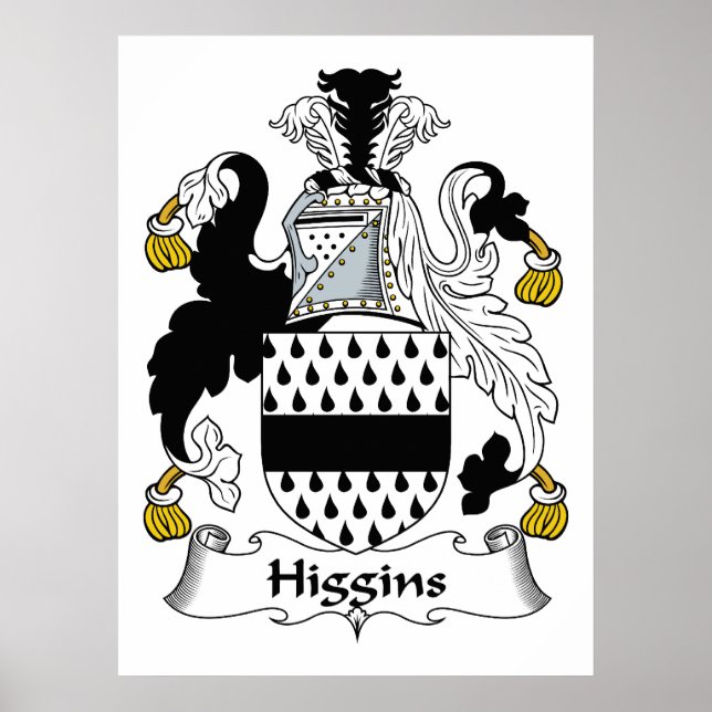 Higgins Family Crest Poster (Front)