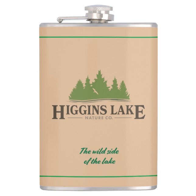 Higgins Lake Nature flask (Front)