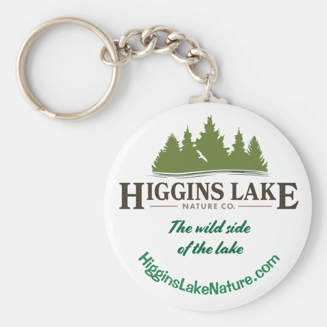 Higgins Lake Nature Keychain (Front)