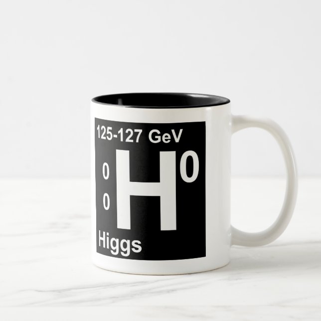 Higgs Boson (left handed) Two-Tone Coffee Mug (Right)