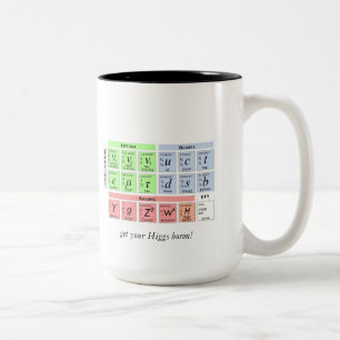 Higgs boson v1b Two-Tone coffee mug