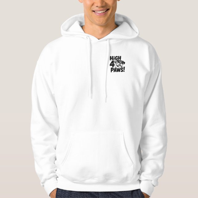 High 4 Paws Dog Hoodie (Front)