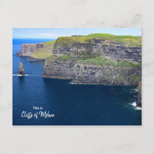 High above at The Cliffs of Moher- Ireland Postcard