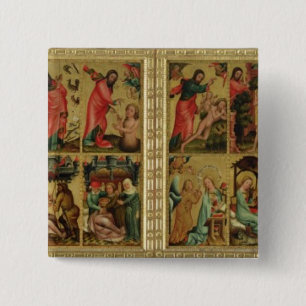 High Altar of St Peter's in Hamburg 2 Inch Square Button