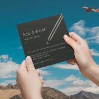 ©High Altitude Airplane Destination Wedding