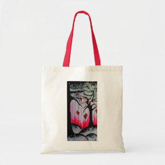 High and Dry Heart Trees Original Art Tote Bag