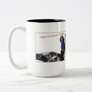 High Attitude Skiing Two-Tone Coffee Mug
