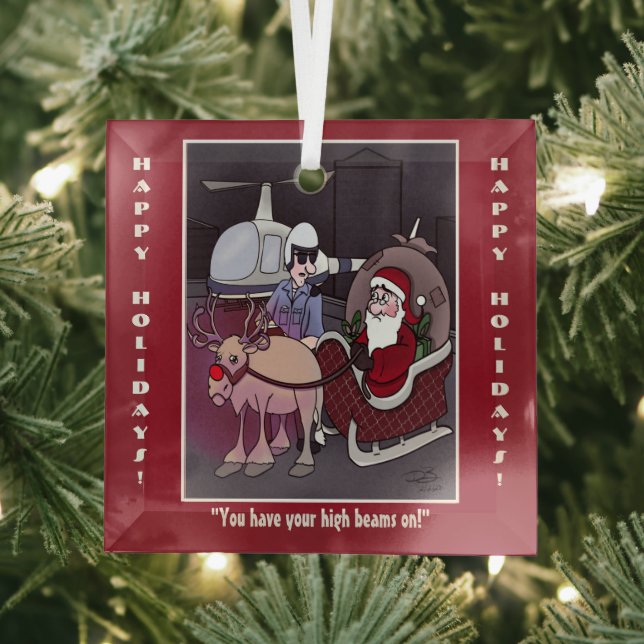 High Beams Holiday Glass Ornament (Insitu)