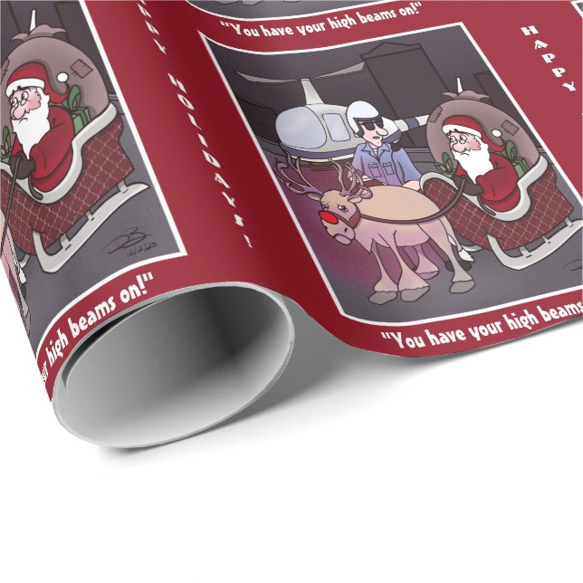 High Beams Holiday Wrapping Paper (Roll Corner)