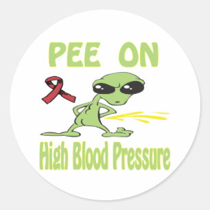High Blood Pressure Classic Round Sticker