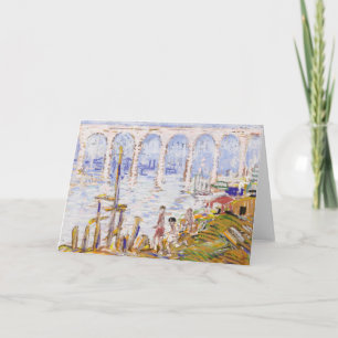 High Bridge Harlem River   George Luks Card