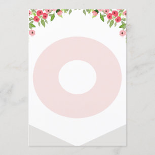 High Chair 1st Birthday Banner woodland Letter 0 Invitation