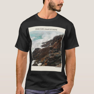 High Cliff Coast Of Maine By Winslow Homer Abstrac T-Shirt