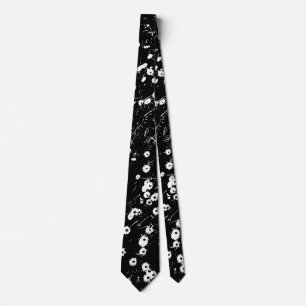 High Contrast Daisy Lawn 02 Tie
