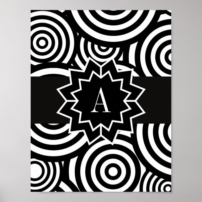 High Contrast Design Baby Visual Stimulation Poster (Front)