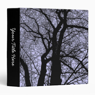 High Contrast Trees (1.5in) - Powder Blue Binder