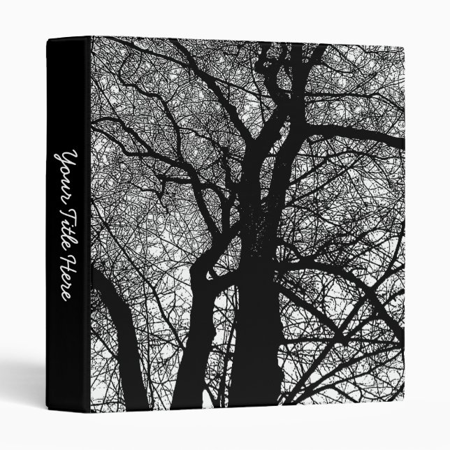 High Contrast Trees (1in) Binder (Front/Spine)