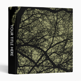 High Contrast Trees - Khaki (1in) Binder