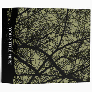 High Contrast Trees - Khaki (2in) Binder