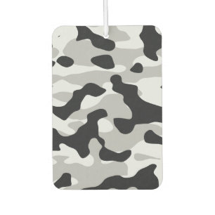 High contrast urban camouflage air freshener