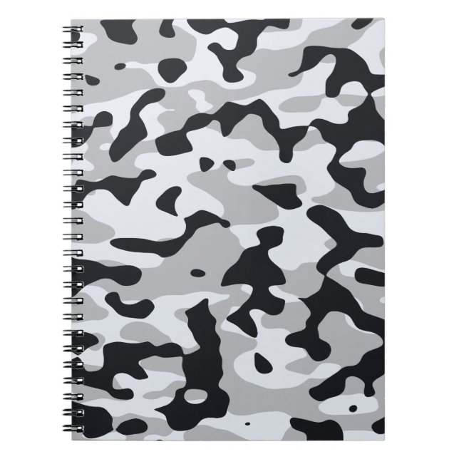 High contrast urban camouflage notebook (Front)