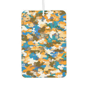 High-contrast Urban Digital Camouflage Pattern Air Freshener