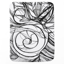High Contrast Visually Stimulating Abstract Snail