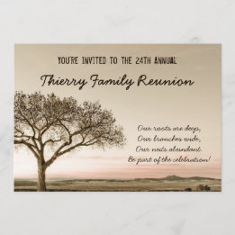High Country Family Reunion Invitation