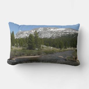 High Country Mountain Stream II at Yosemite Lumbar Pillow