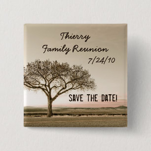 High Country Save the Date Custom Family Reunion 2 Inch Square Button