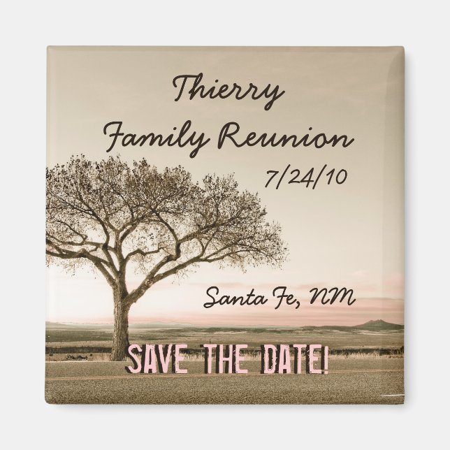 High Country Save the Date Custom Magnet (Front)
