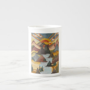 High Country Water Bottle Bone China Mug