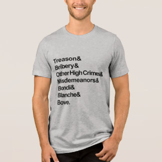 High Crimes & Misdemeanors - Impeach Bondi Blanche Tri-Blend Shirt