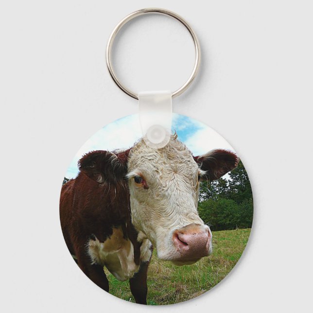 High Def Hereford Keychain (Front)