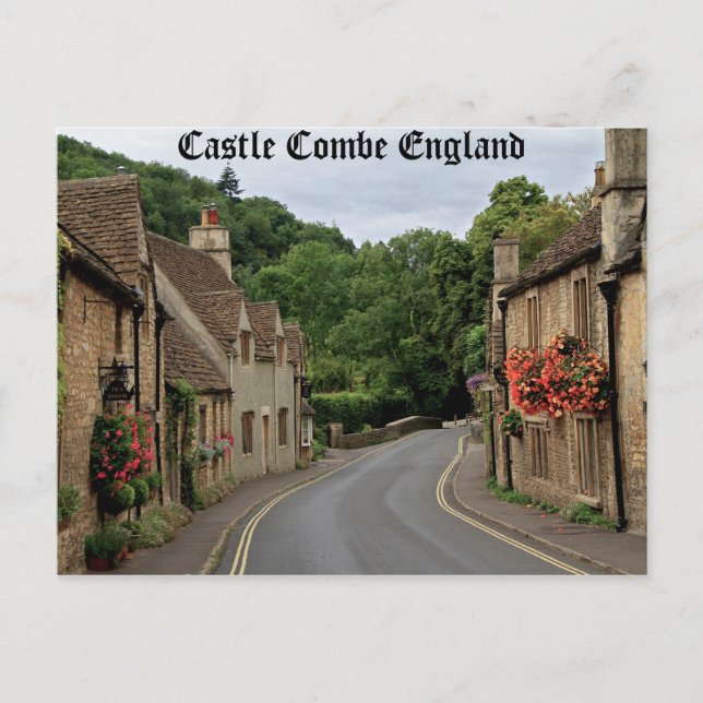 High def photography of Castle Combe England Postcard (Front)