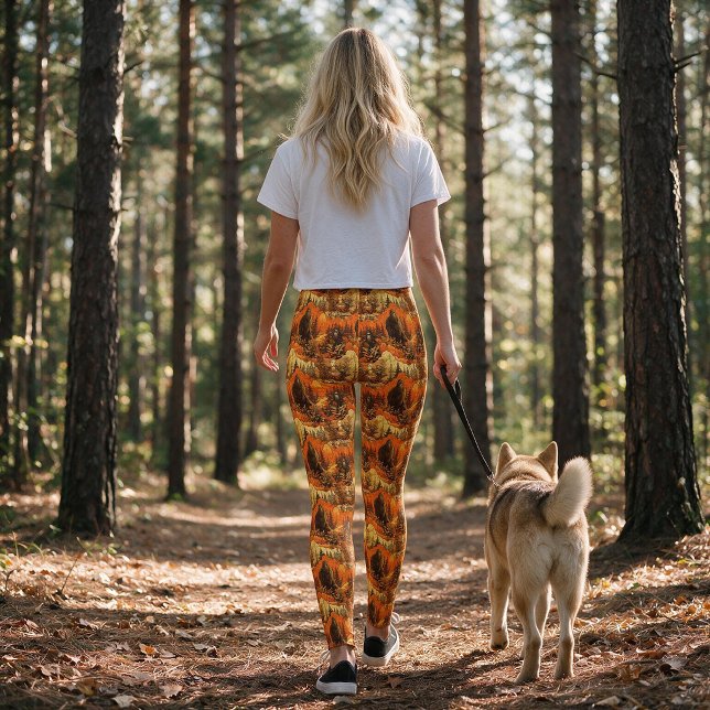 High Desert Terrain Bigfoot Pattern Leggings (Creator Uploaded)