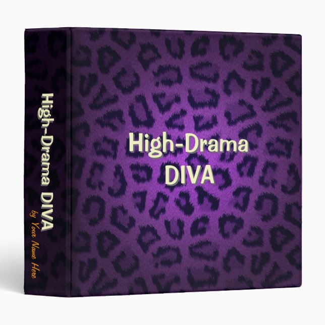 High Drama Diva Binder (Front/Spine)
