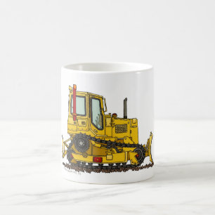 High Drive Bulldozer Dirt Mover Construction Mugs