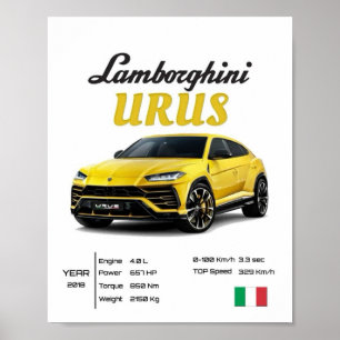High-End Automotive Print Italian Super SUV Urus