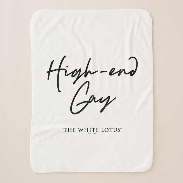 High-End Gay - The White Lotus Sherpa Blanket (Front)