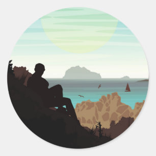 High Escape  Classic Round Sticker