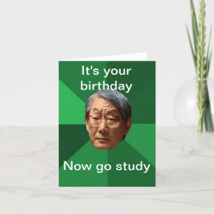 High Expectations Asian Father - customizable Card